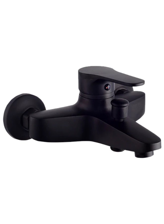 Zinc Shower Mixer with Oval Hand Shower – Black - Image 2